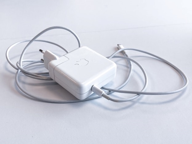White phone charger.